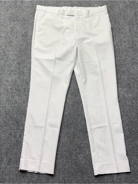 G/Fore Golf Pants Mens 36x30 White Straight Leg Trouser Performance Stretch